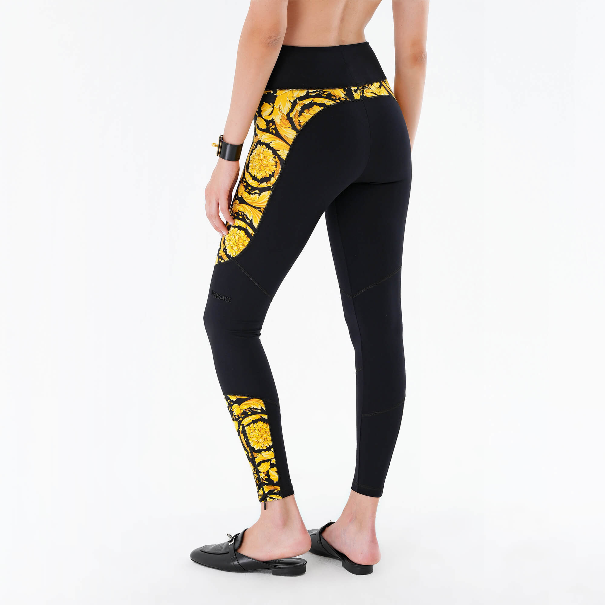 Versace -Barocco Black Gym Leggings M 